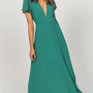 Tobi Green Maxi Dress